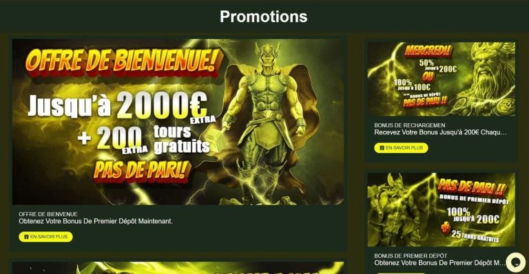 promotions Thor Casino