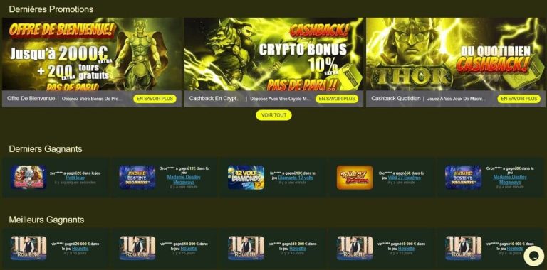 Thor Casino promotions
